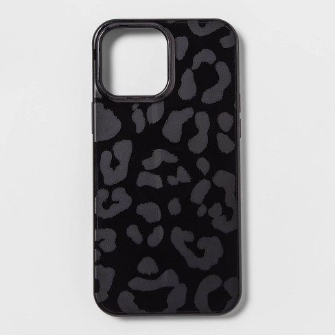 Apple Iphone 13 Pro Max/iphone 12 Pro Max Case - Heyday™ Black Leopard  Print : Target