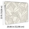 Veer Decor Carved Leaf Wallpaper - 2 of 4