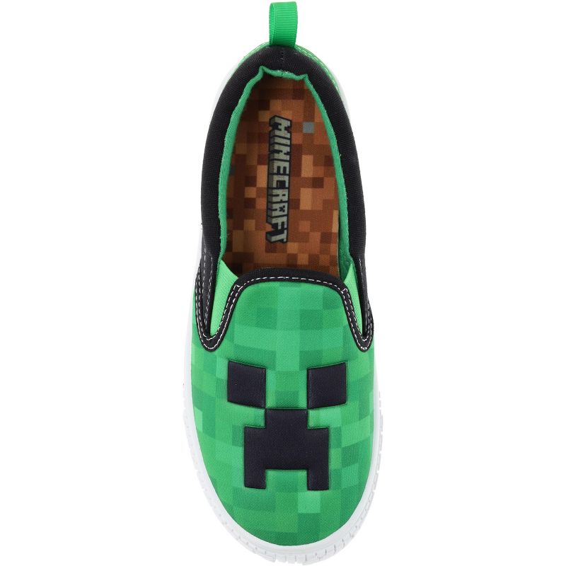 Minecraft Boys' Slip-On Shoes for Little Kids, Sport Skate Shoe Casual, 5 of 7