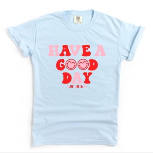 Simply Sage Market S.W.Smiley Have a Good Day Smiley Face Garment Dyed Tee - 1 of 4