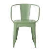 Christopher Knight Home Tisha Outdoor Modern Iron 3 Piece Bistro Set with Curved Open Backrest - 4 of 4