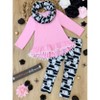 Unspookable Hi-Lo Tunic, Leggings and Scarf Set Mia Belle Girls - 2 of 4