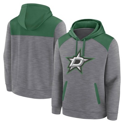 NHL Dallas Stars Men's Gray Poly Hooded Sweatshirt