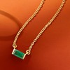 Pure Collection by Ross-Simons 0.10 Carat Emerald Necklace in 14kt Yellow Gold Size 16 - 2 of 4