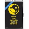 Trends International Peace Love Happy Framed Wall Poster Prints - 3 of 4