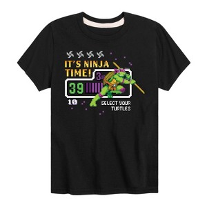 Boys' - Teenage Mutant Ninja Turtles - Its Ninja Time Donnie Short Sleeve Graphic T-Shirt - 1 of 4