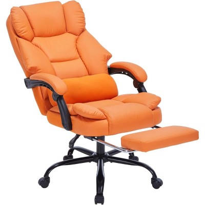 Executive Office Chair Modern with Footrest and Lumbar Support for Home Office 22in Wide Seat - 3irtyhousy