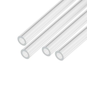 Unique Bargains Lamp Lantern Water Cooling System Acrylic Round Pipes Clear 4 Pcs 6" - 1 of 4