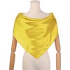 INSPIRE CHIC Women's Solid Color Satin Large Square Scarf Neckerchief Bandanas 35"x35" - 2 of 4