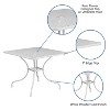 Flash Furniture Oia Commercial Grade 35.5" Square Indoor-Outdoor Steel Patio Table with Umbrella Hole - 3 of 4
