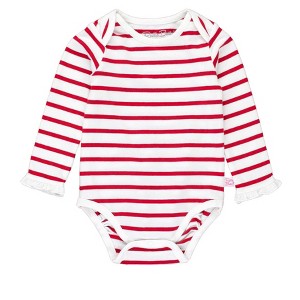 RuffleButts Baby Girls Knit Long Sleeve Ruffle Layering Bodysuit - 1 of 4