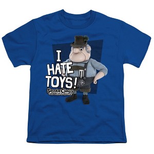 Boys' Santa Claus Is Comin To Town Hate Toys T-Shirt - 1 of 4
