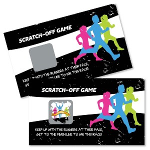 Big Dot of Happiness Set the Pace - Running - Track, Cross Country or Marathon Party Game Scratch Off Cards - 22 Count - 1 of 4