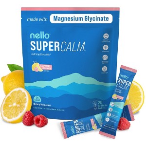 Nello Supercalm Calming Drink Mix Supplement Powder - Raspberry Lemonade - 20ct - 1 of 4