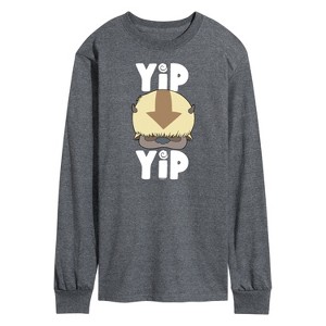 Men's - Avatar: The Last Airbender - Cute Appa Yip Yip Long Sleeve Graphic T-Shirt - 1 of 4