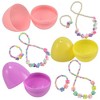 Joyfy 12 Packs Prefilled Easter Eggs with 12 Different Designs of Bracelets Girls Jewelry Set for Girls Easter Party Favor - 4 of 4