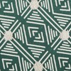 Design Imports Geometric Textured Fringe - Teal - 2 X 3 Ft - 3 of 4