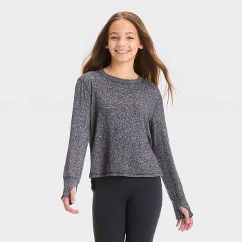 Girls' Cozy Lightweight Fleece Crewneck Sweatshirt - All In Motion™ : Target