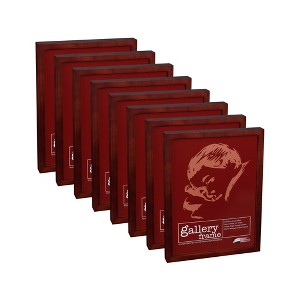 Ambiance Gallery Wood 1.5" Deep Picture Frames - 2.5×3.5" Pack of 8 Walnut Wood Frames, Shatter-Resistant Acrylic Glazing & MDF Backing, Horizontal or - 1 of 4