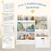 Arceso 4 in 1 Kids Bookshelf and Toy Storage Organizer, 3-Tier Toy Organizers with Removable Toy Bin, Toddler Sling Bookshelf with Storage Cubbies - 3 of 4