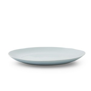 Portmeirion Sophie Conran Arbor Large Serving Platter - 13" Oval Stoneware Dish, Organic Shape - Dishwasher & Microwave Safe (Robin’s Egg Blue) - 1 of 4