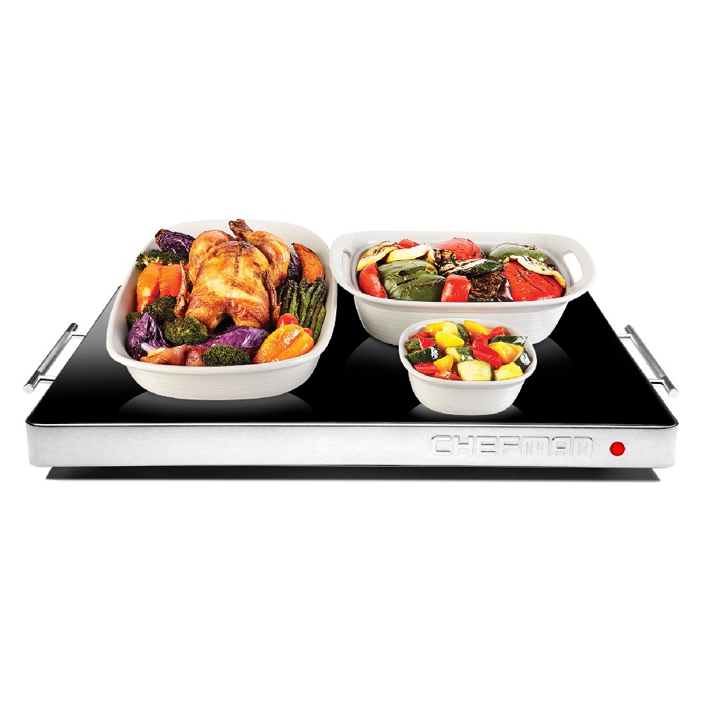 Chefman Electric Glass Hot Plate with Temperature Control