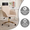 Adjustable Office Chair, Home Bedroom, Ergonomic Swivel Chair, Backrest Seat - 3 of 4