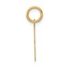 Black Bow Jewelry 14k Yellow Gold, Athletic Collection, Small Polished Number 3 Pendant - 2 of 4