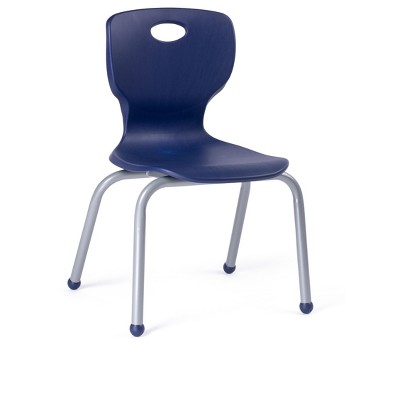 Blue Stackable Armless Kids Chairs 14'' Set of 4
