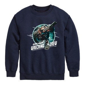 Boys' - Disney - One-Man Wrecking Crew Graphic Long Sleeve Fleece Sweatshirt - 1 of 4