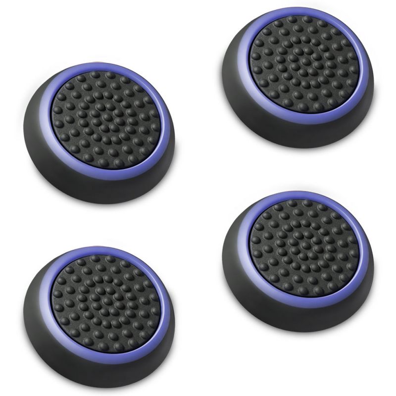 Fosmon Silicone Thumb Grip Caps for PS3, PS4, PS5, Xbox 360, Xbox One S/X, and Xbox Series S/X Gamepads, 1 of 7