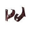 Unique Bargains 1-inch Drapery Curtain Rod Hook Shape Ceiling Bracket Burgundy 2pcs - 2 of 3