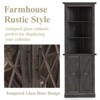 Tall Corner Cabinet, Modern Storage Cabinet with Adjustable Shelves - 3 of 4