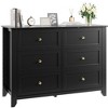 Dresser for Bedroom, 6 Chest of Drawer Dresser for 48 Inch TV, Modern Wood Organizer - 3 of 4