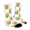 Beer Pattern Women Printed Crew Socks Funny Funky Socks Soft Polyester Novelty Gifts for Artists Men - 3 of 4