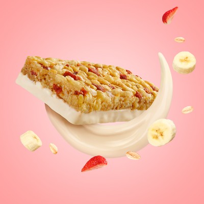 LUNA Bar Gluten Free Strawberry Banana Fiber Granola Protein Bars - 10.14oz/6ct