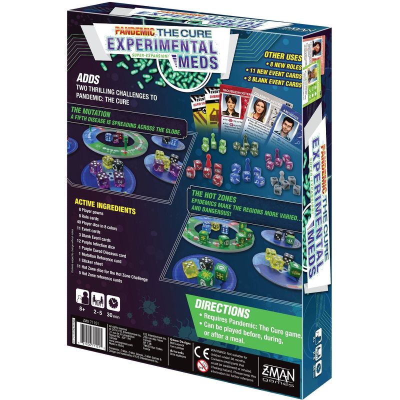 Pandemic: The Cure - Experimental Meds Expansion Pack, 3 of 7