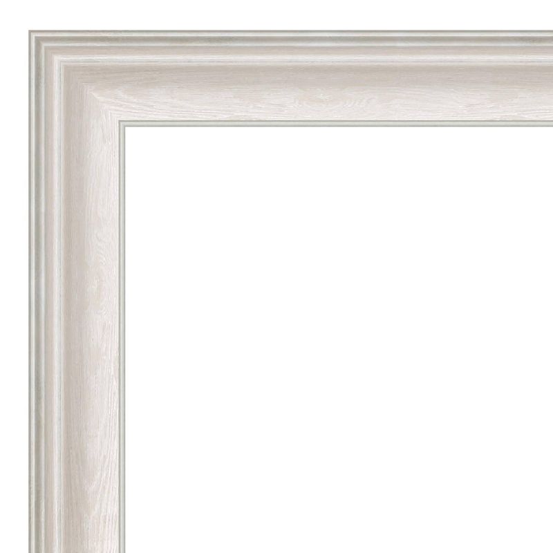 31&#34; x 31&#34; Non-Beveled Trio White Wash Silver Wall Mirror - Amanti Art, 3 of 9