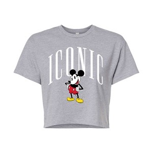 Women's - Disney - Iconic Cropped Graphic T-Shirt - 1 of 4