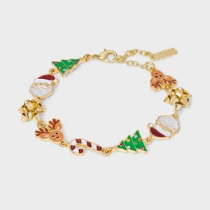 SUGARFIX by BaubleBar North Pole Nights Bracelet - Red/Green/White - 1 of 4