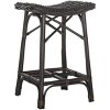 Amara Wicker Bar Stool - SEA7012 - Brown - Safavieh - 3 of 4