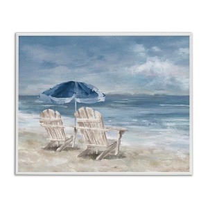 Stupell Industries Serene Beach Chairs, 30" x 24" - 1 of 4