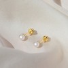 9ct Gold & Freshwater Pearl Screwback Stud Earrings – Yellow Gold, Pearl Studs – Jewellerybox