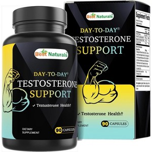 Best Naturals Day-to-Day Testosterone Support with Ashwagandha, Saw Palmetto, Horny Goat Weed, Maca, Long Jack, Wild Yam, Panax Ginseng, & BioPerine - 1 of 4