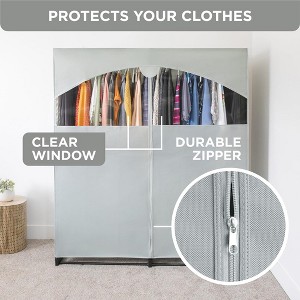 Hold N' Storage - Portable Wardrobe Closet with Metal Hanging Rod - 1 of 4