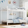 Metal Bunk Bed Twin Over Twin, Industrial Bunkbeds Heavy Duty Bed with Safety Guard Rails & Space-Saving Design, Steel Bed for School, Bedroom - 4 of 4