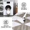 10x13 Washable Area Rug, Non-Slip, Non-Shedding Indoor, Trellis Print, Low Pile, Foldable for Bedroom, Living Room, Kids Room, Grey - 4 of 4