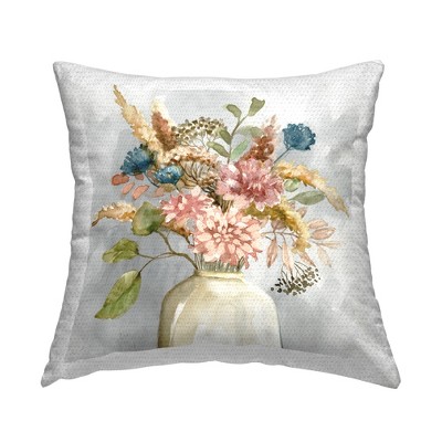 Stupell Industries Wildflower Watercolor Country Vase, 18 x 18