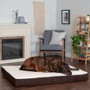 FurHaven Faux Sheepskin & Suede Deluxe Orthopedic Mattress Dog Bed - 3 of 3