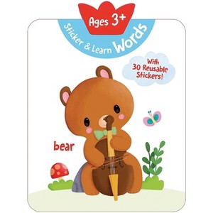 Sticker & Learn Words (Ages 3+) - (Yoyo Sticker & Learn) by  Yoyo Books (Hardcover) - 1 of 1